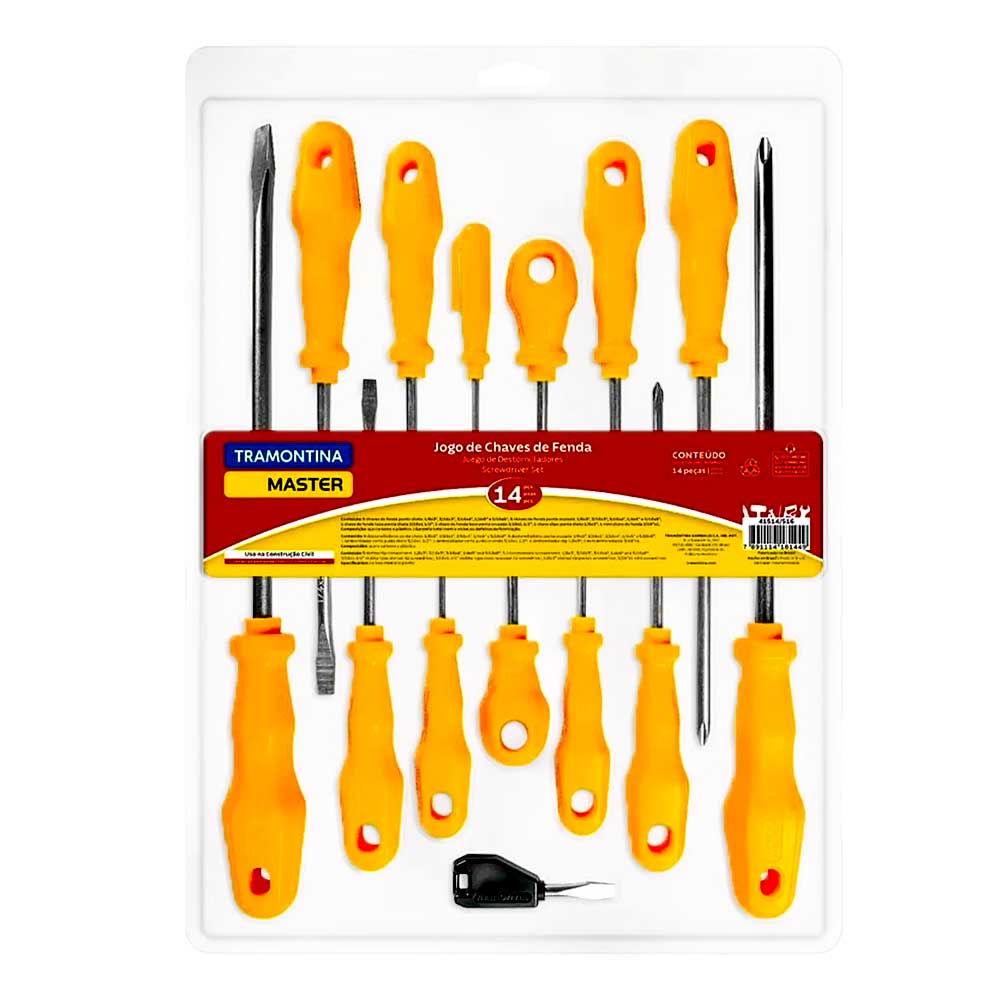 Kit Chaves de Fenda Master 14 Peças – Tramontina