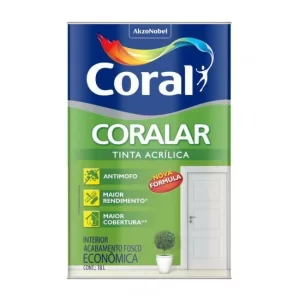 Tinta Acrílica Antimofo Coral Coralar 18L