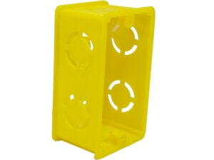 Caixinha de Luz InjereSt 4x2 Amarela em Plástico