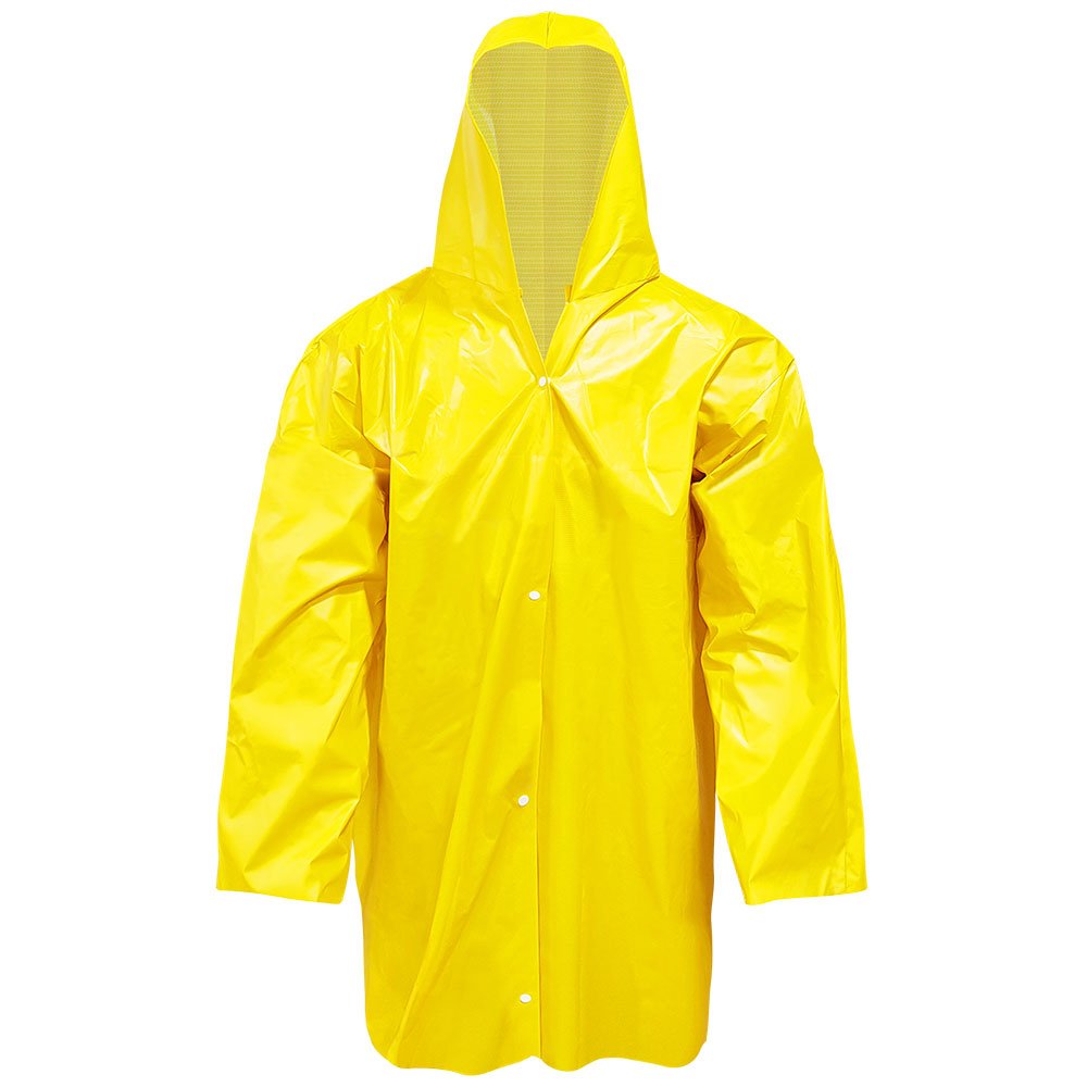 Capa de Chuva Forrada PVC Plastcor Amarela Tamanho G