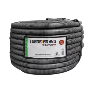 Conduíte Eletroduto Corrugado Flexível 3/4" 50m – Tubos Bravo